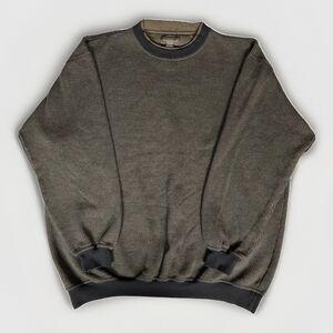 Vintage Knights Sportswear Waffle Knit Sweater Mens 2XLT Gray Crewneck